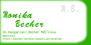 monika becher business card